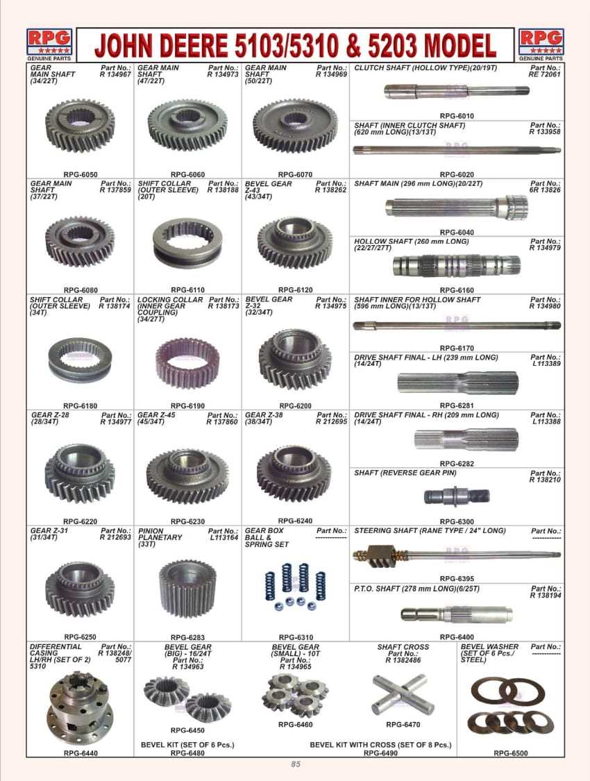 john deere 5103 parts diagram