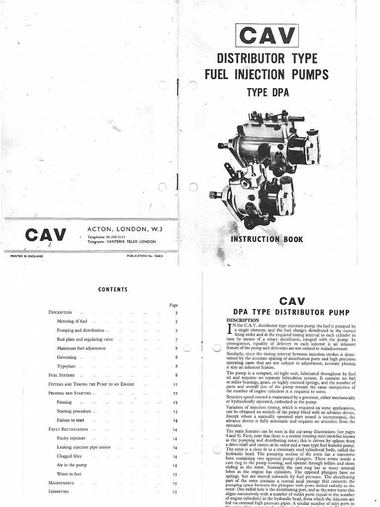 lucas cav injection pump parts diagram