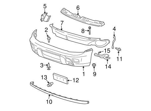 chevy trailblazer body parts diagram