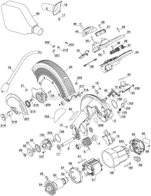 chop saw parts diagram