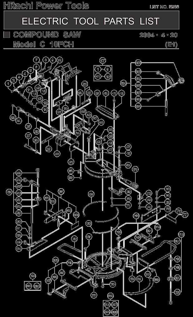 chop saw parts diagram