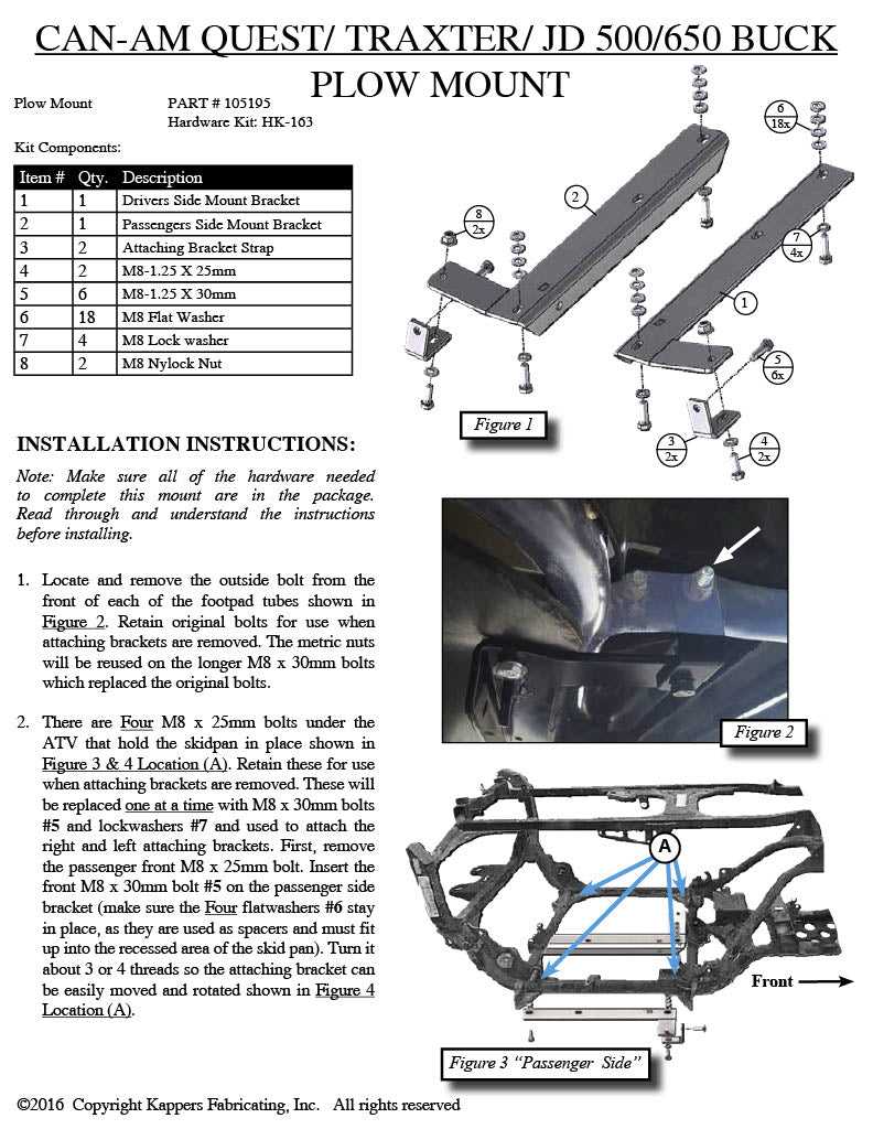 john deere trail buck 650 parts diagram