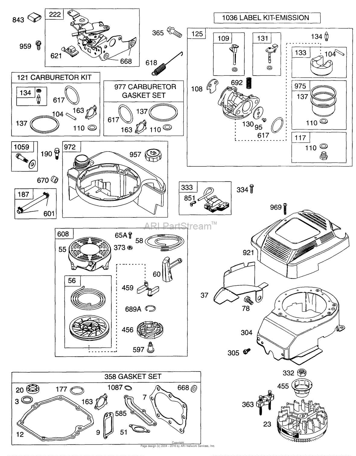 craftsman 358 chainsaw parts diagram