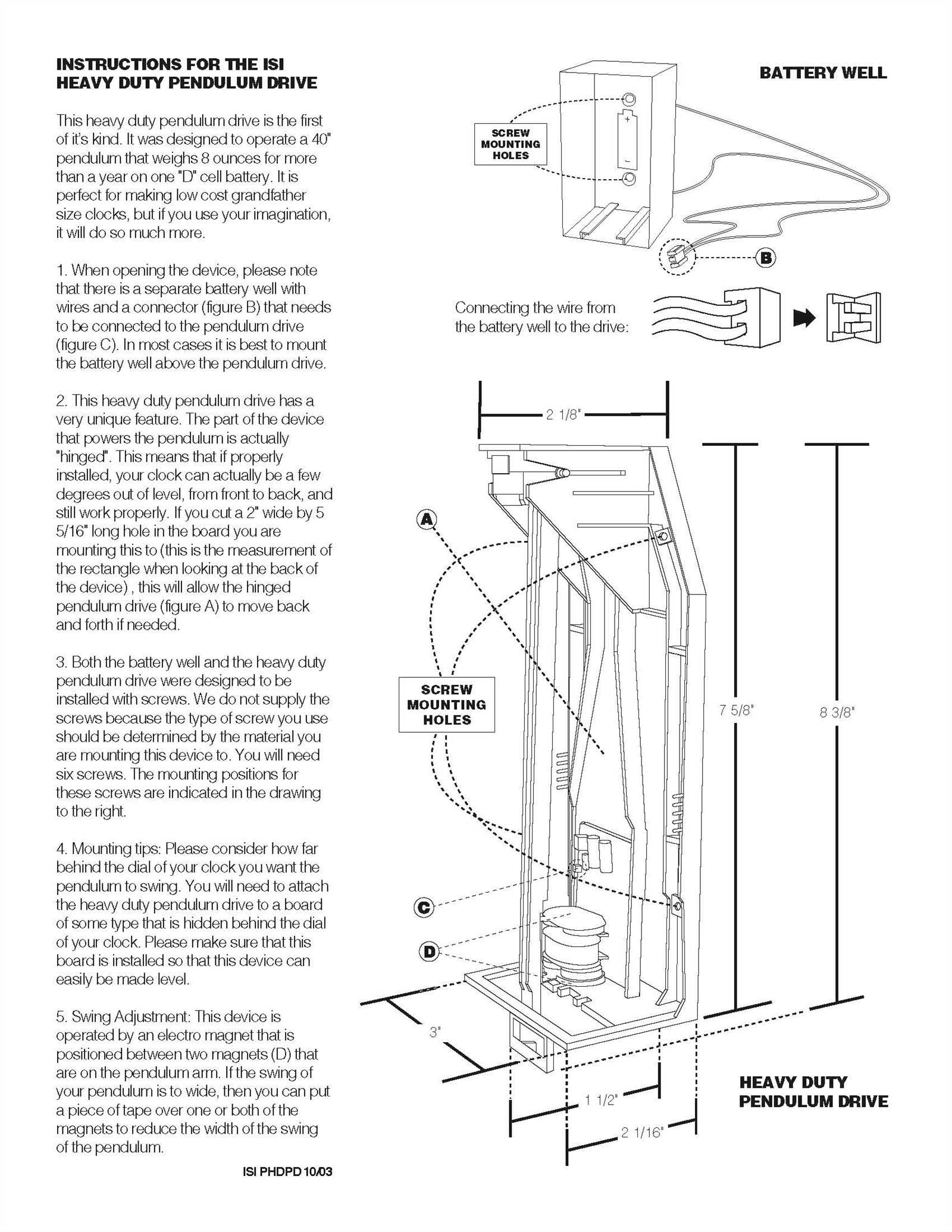 clock parts diagram