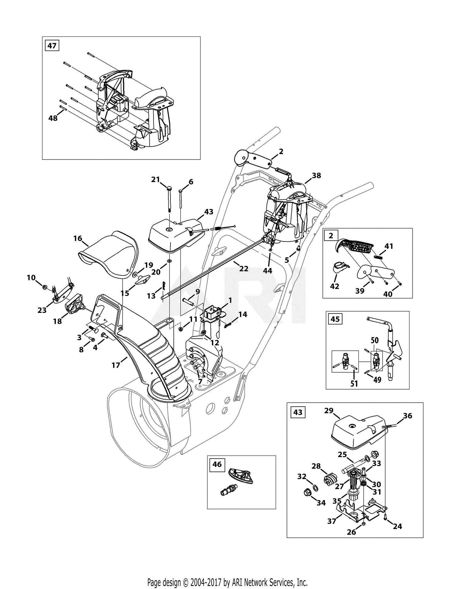 troy bilt storm 2620 parts diagram