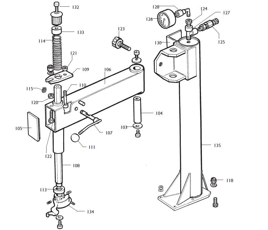 coats tire changer parts diagram