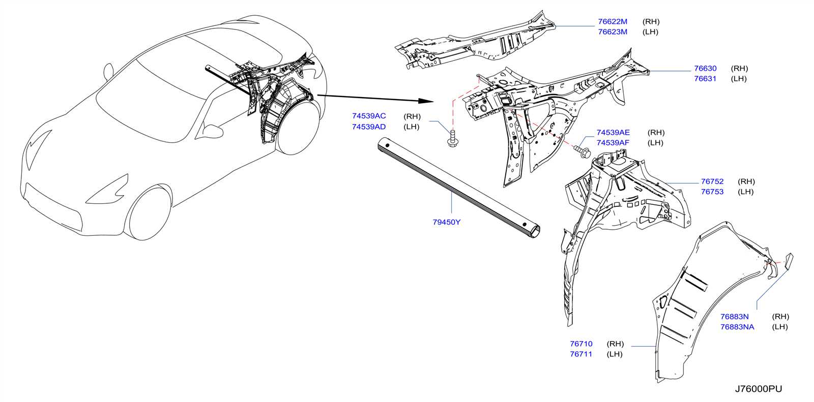 2016 nissan rogue parts diagram