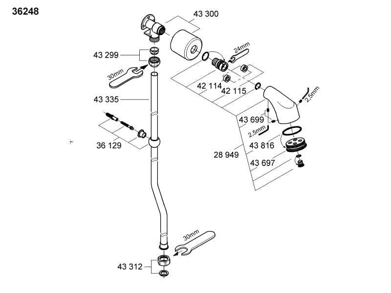 commercial faucet parts diagram