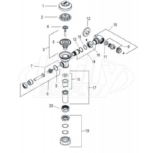 commercial faucet parts diagram