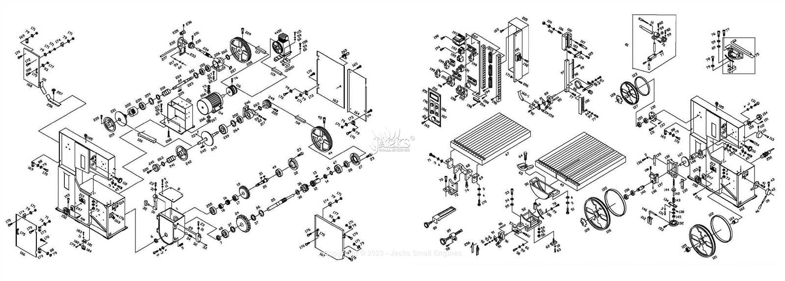 craftsman 10 inch band saw parts diagram