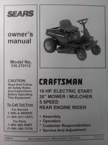 craftsman 30 inch riding mower parts diagram