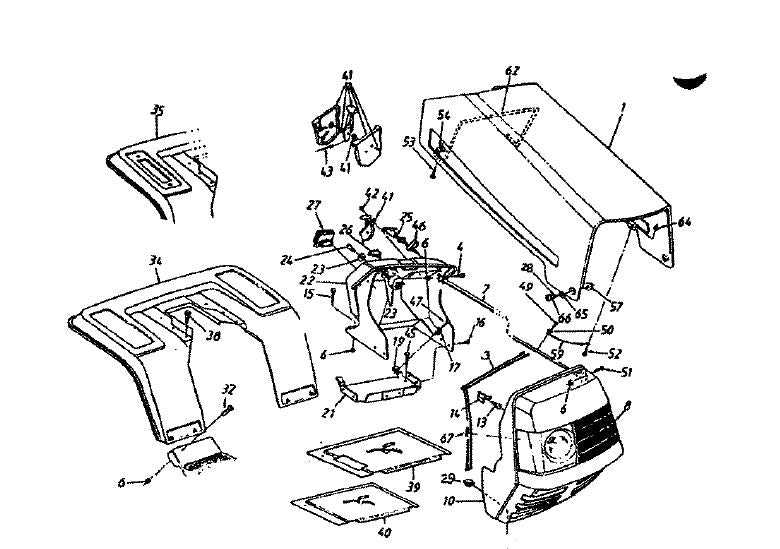 craftsman 42 mower deck parts diagram