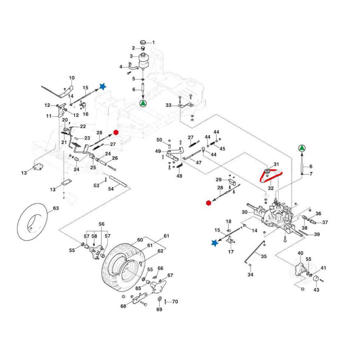 craftsman 42 mower deck parts diagram