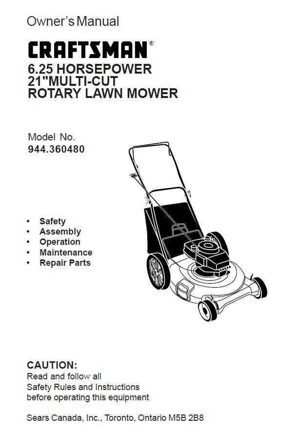 craftsman 675 series lawn mower parts diagram