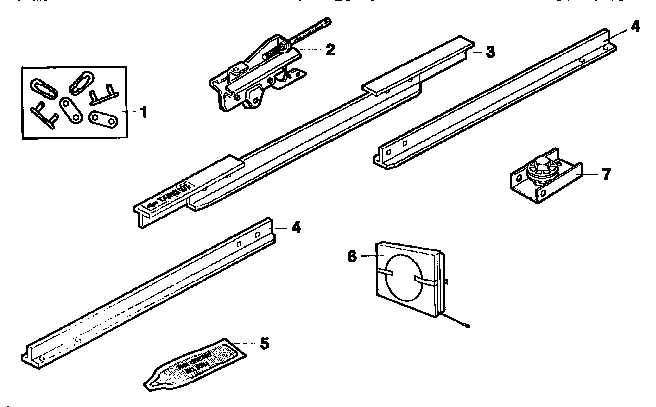 craftsman garage door opener parts diagram