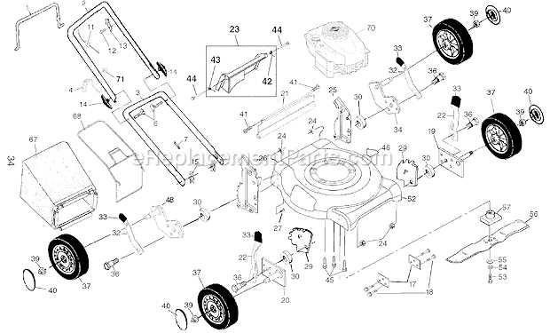 craftsman m210 parts diagram