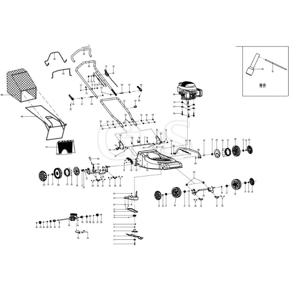 craftsman self propelled lawn mower parts diagram