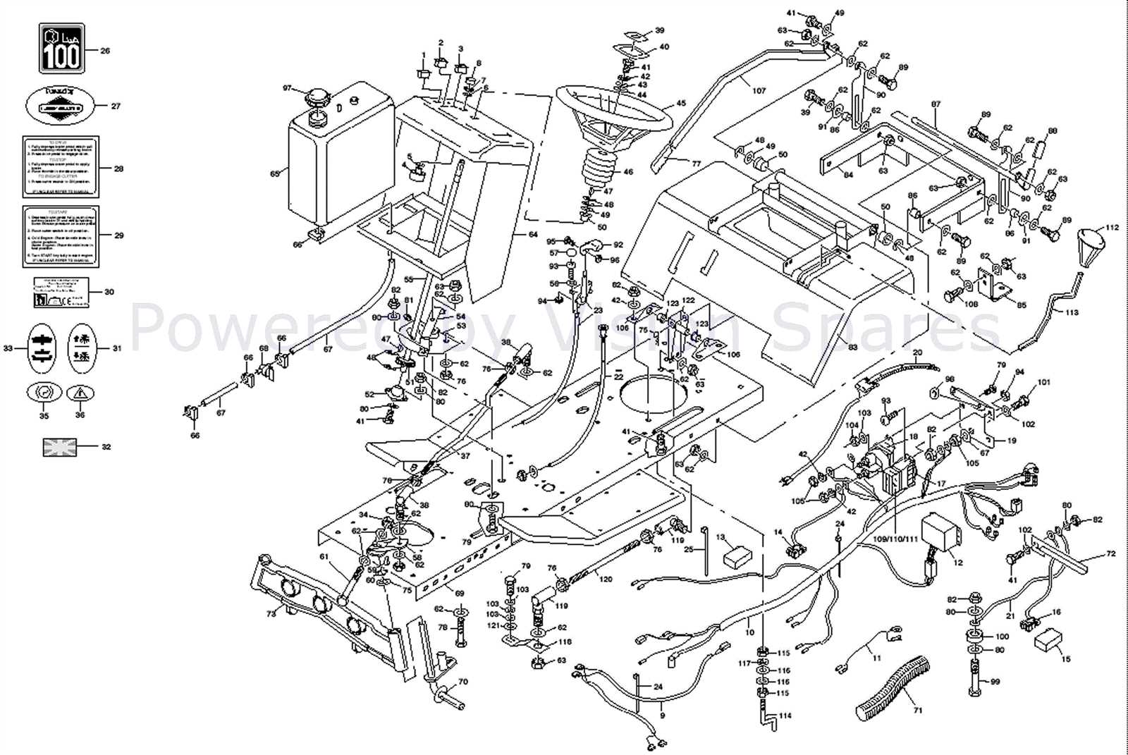 craftsman t1600 parts diagram