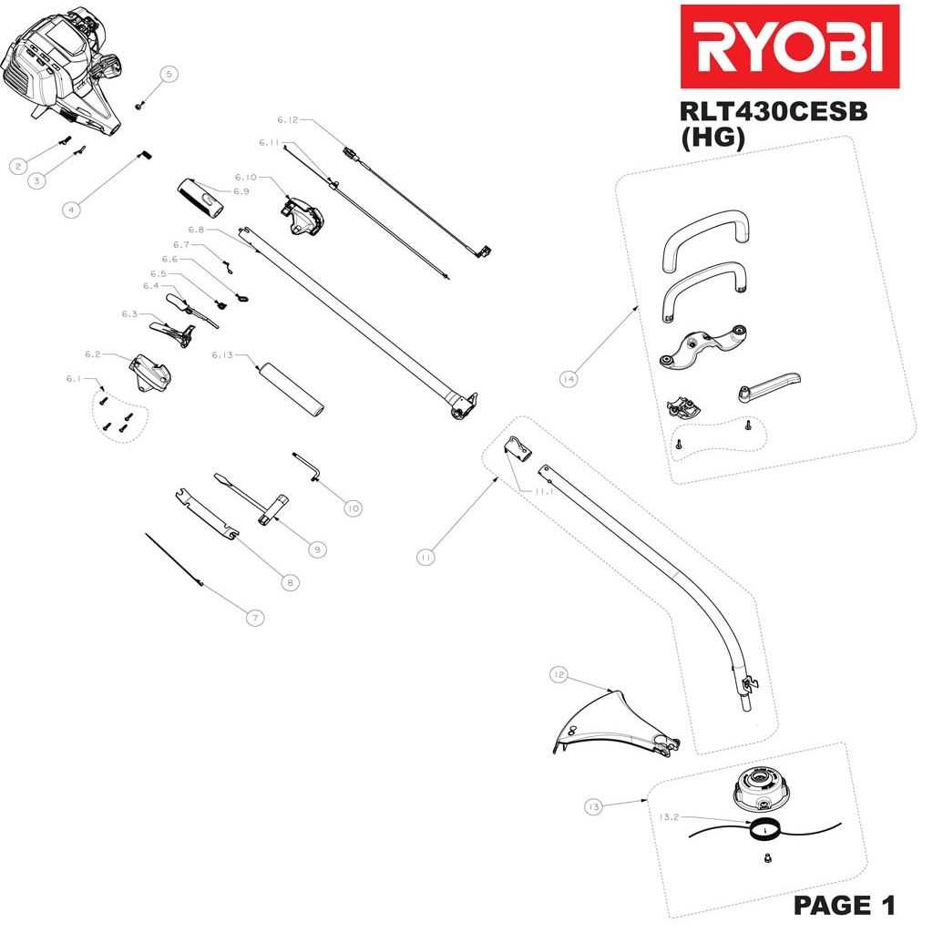 craftsman weed wacker parts diagram