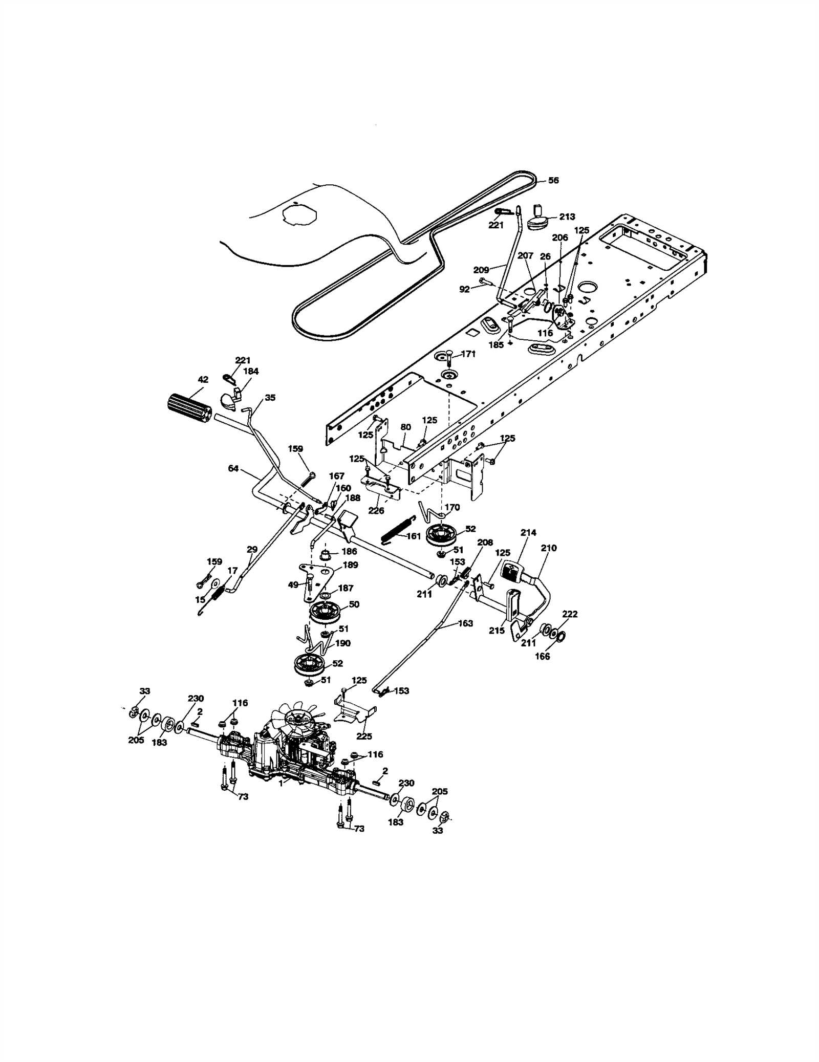 craftsman ys4500 deck parts diagram