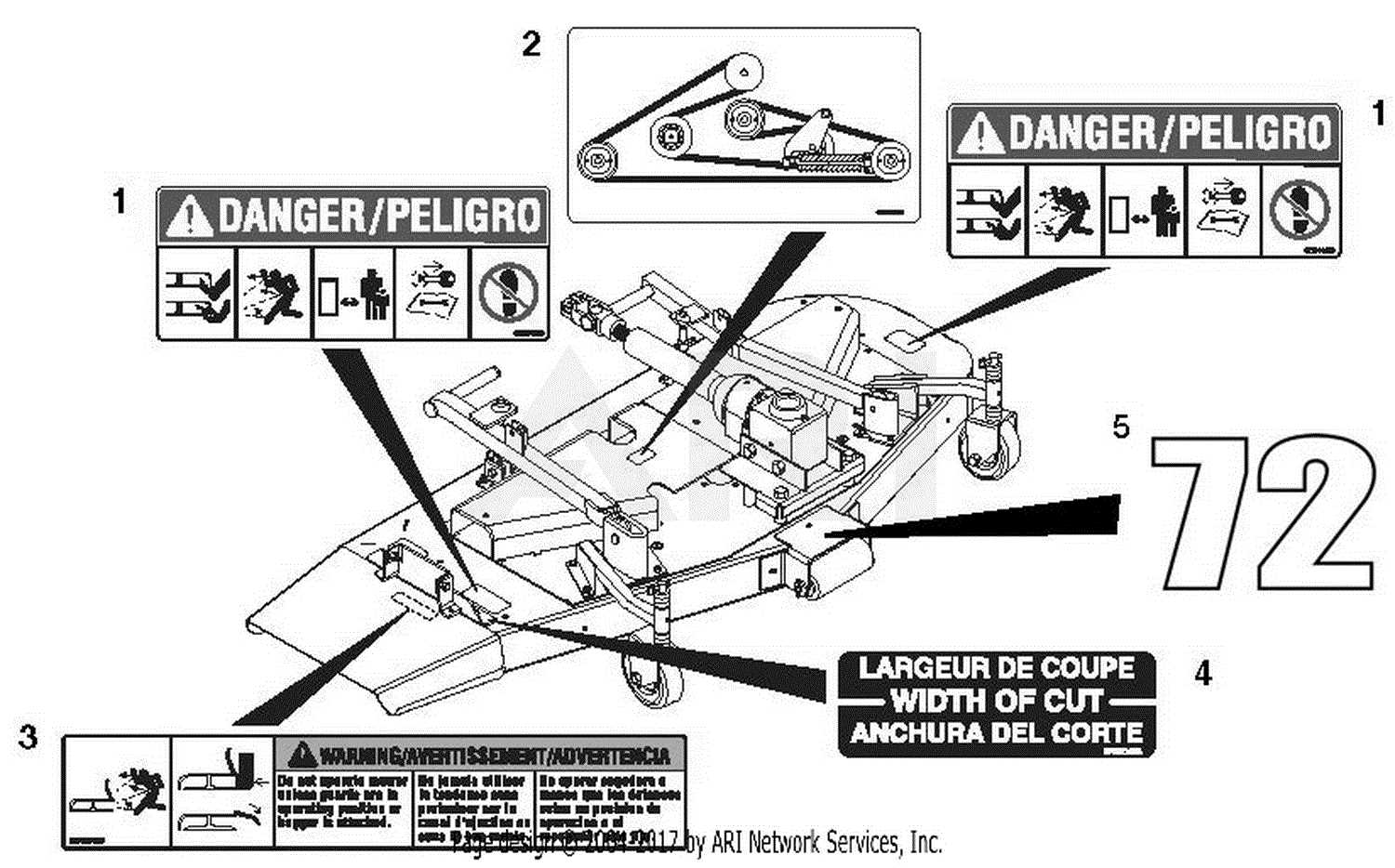 craftsman ys4500 deck parts diagram