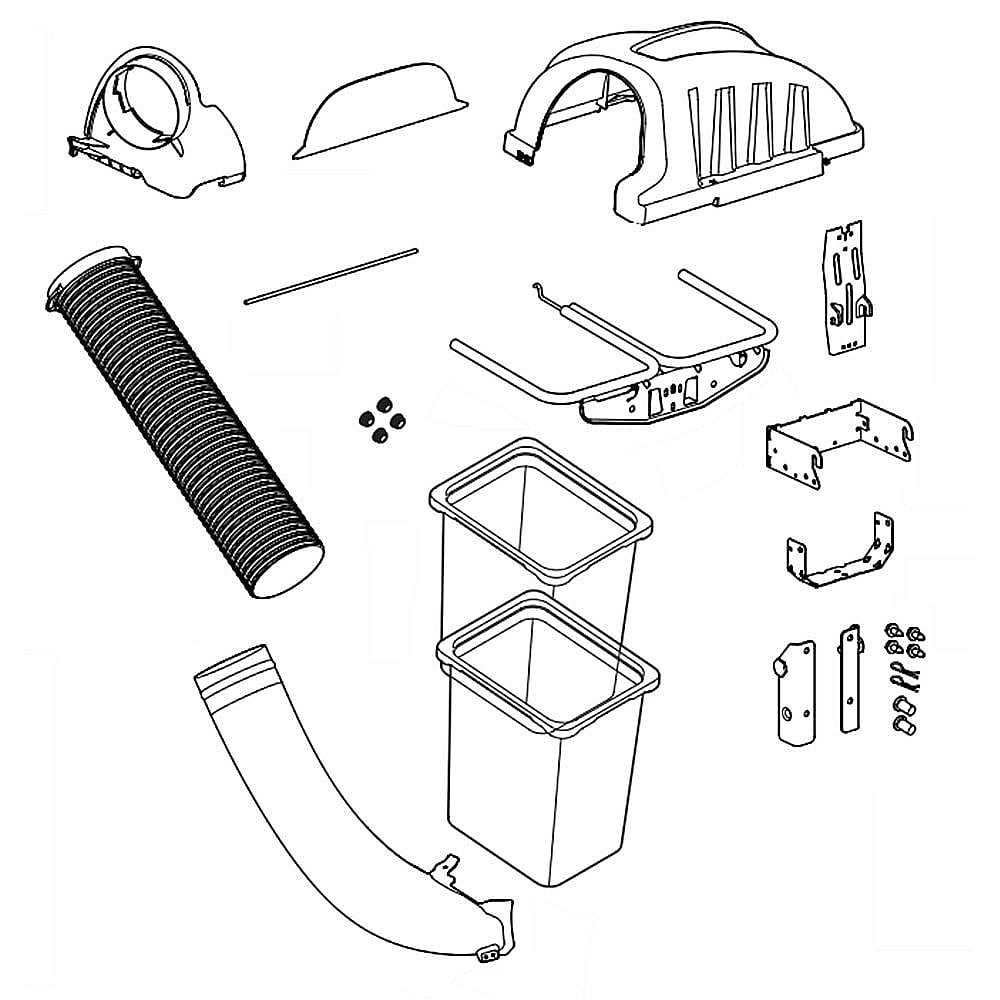 cub cadet bagger parts diagram