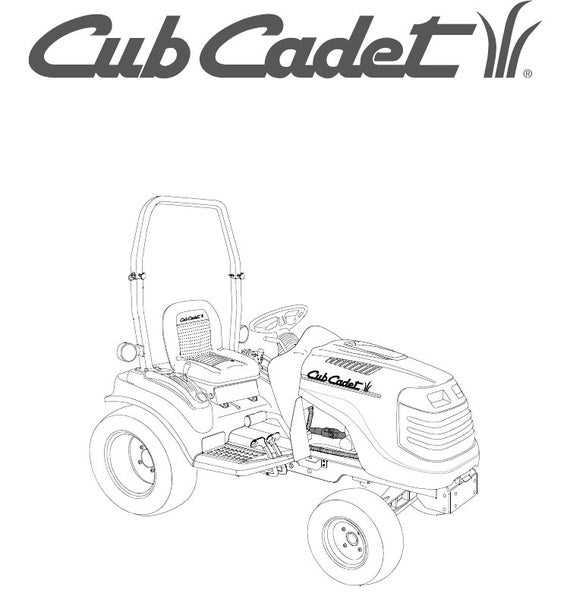 cub cadet gt1554 parts diagram