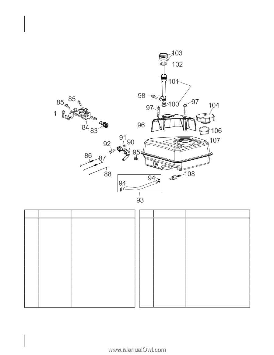 cub cadet rt 65 tiller parts diagram