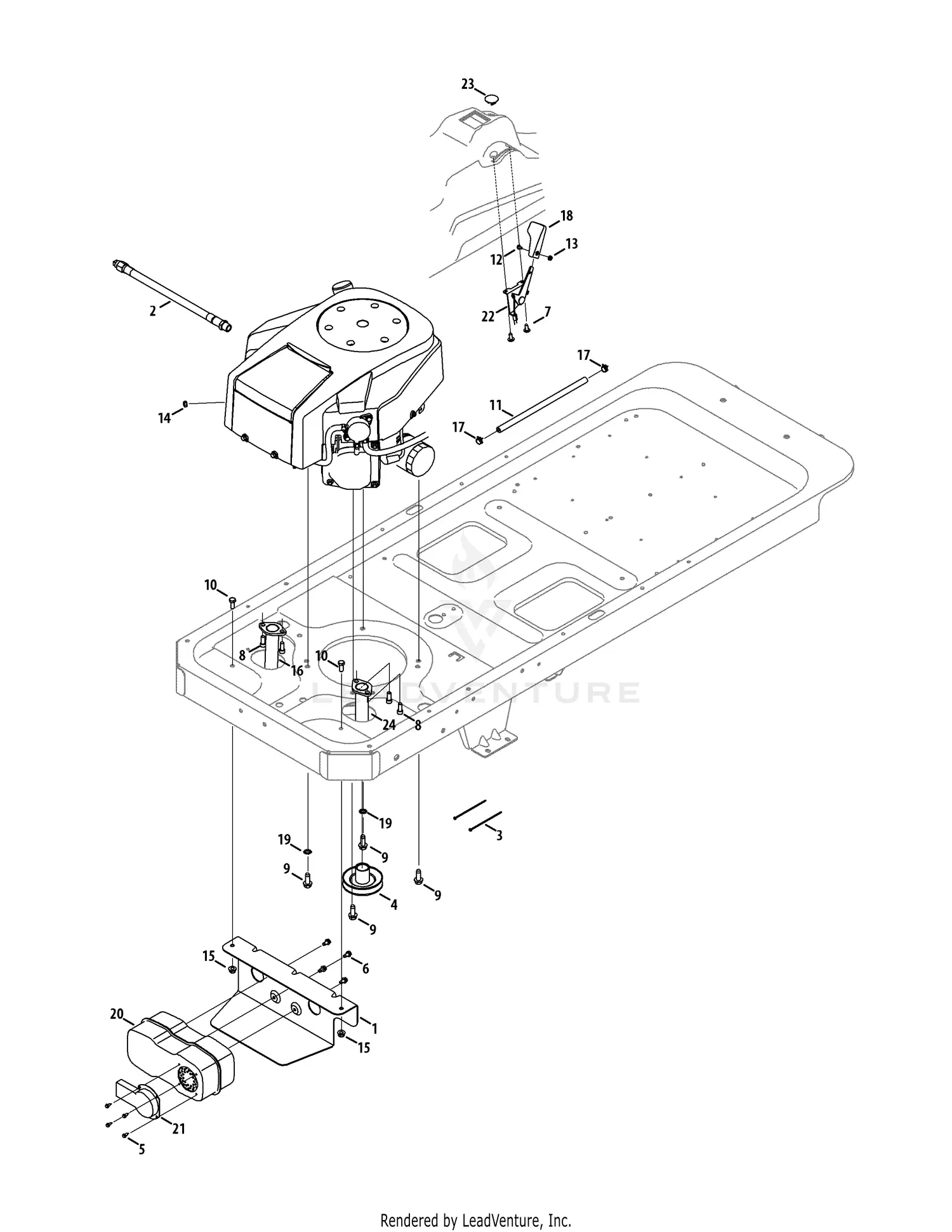 cub cadet rzt 54 parts diagram