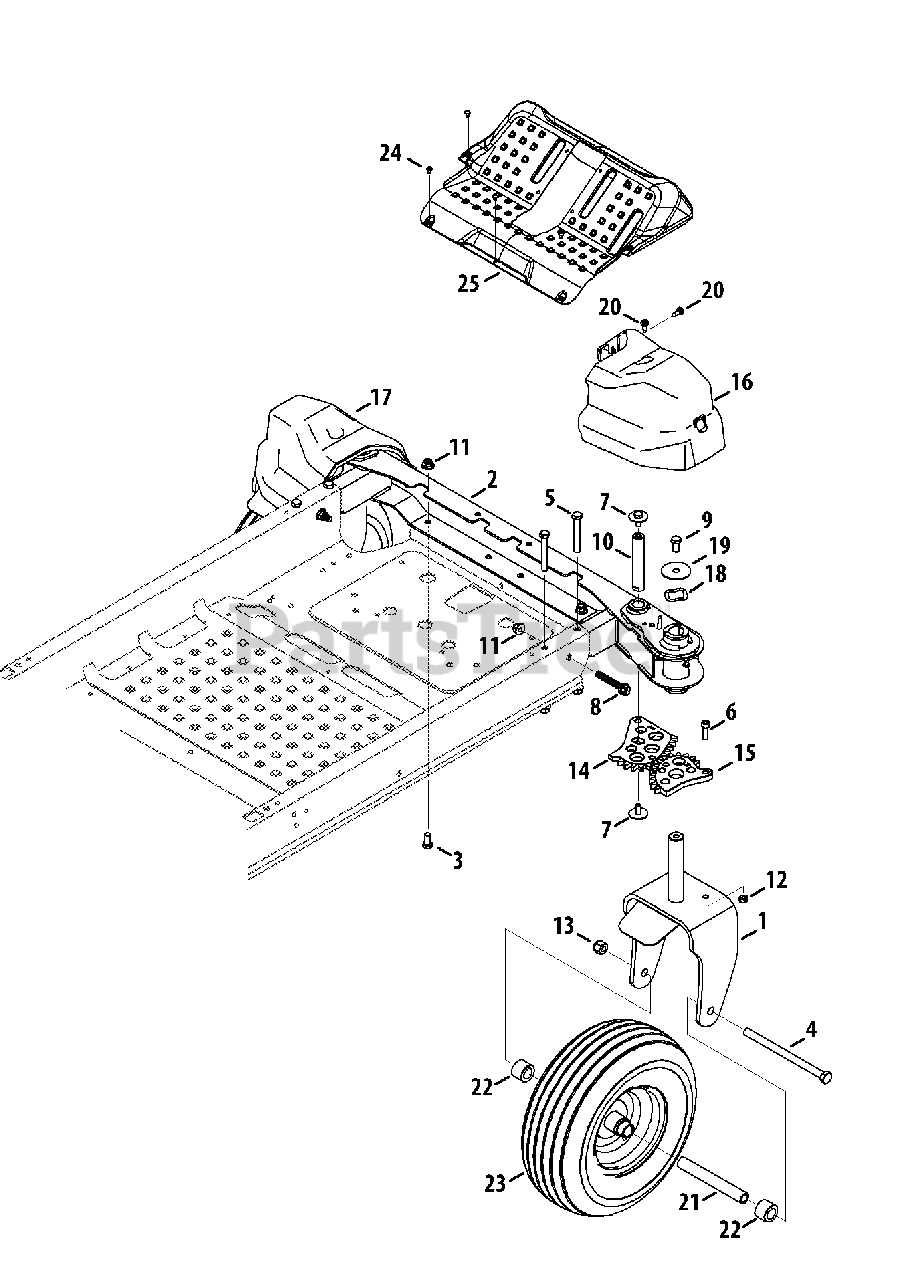 cub cadet rzt 54 parts diagram