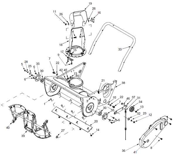 cub cadet snowblower parts diagram