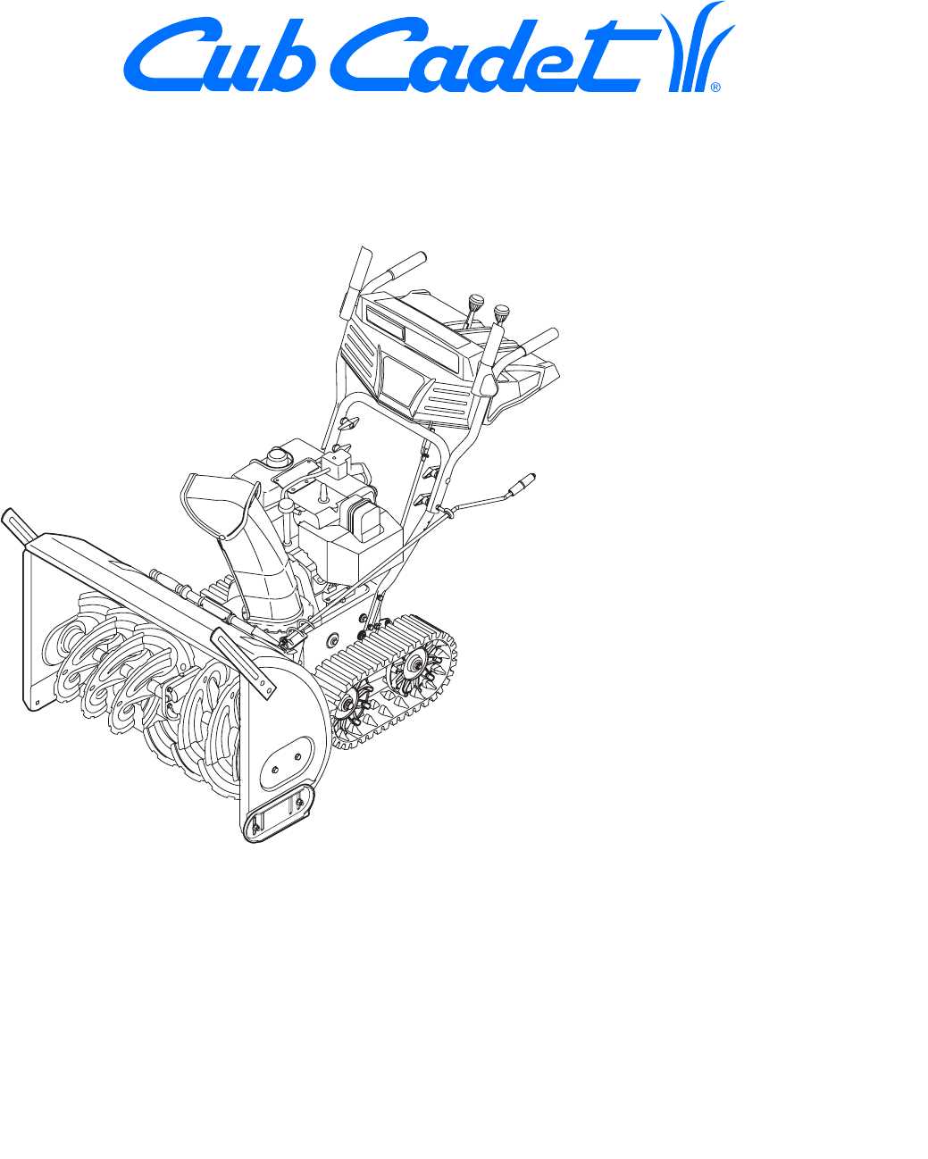 cub cadet snowblower parts diagram