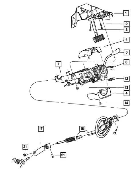 dodge ram 1500 steering parts diagram