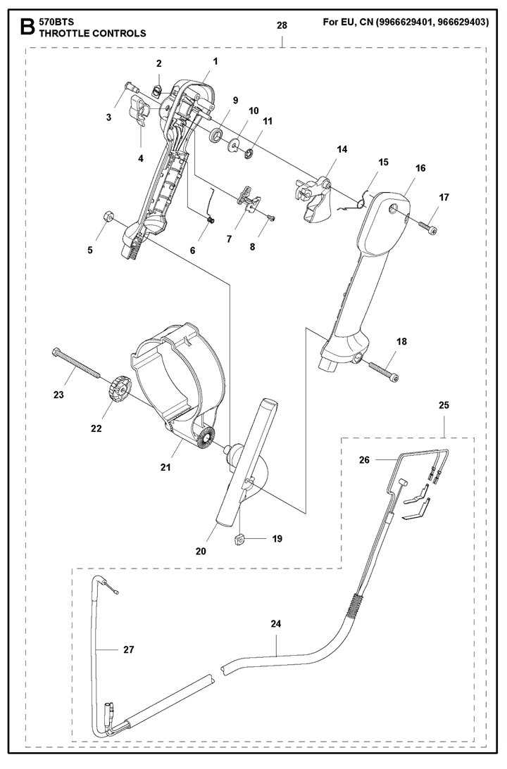 husqvarna 570bts parts diagram