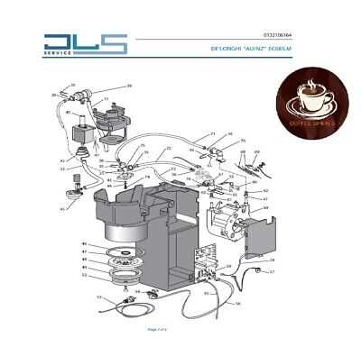 delonghi coffee machine parts diagram