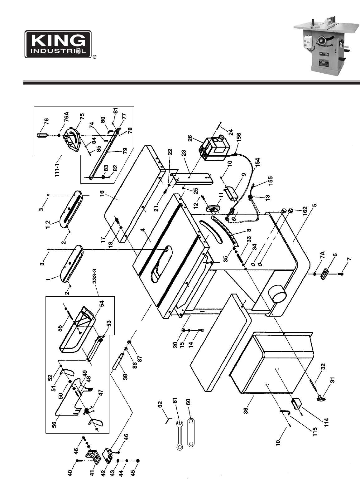 delta table saw parts diagram