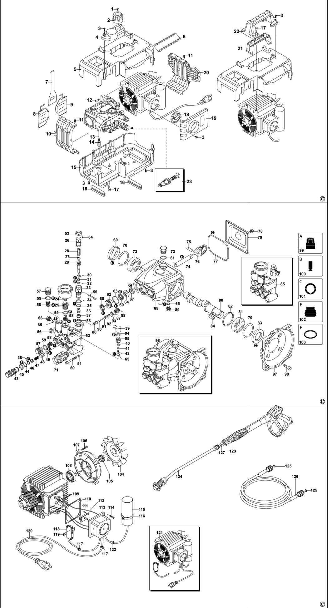 dewalt pressure washer parts diagram