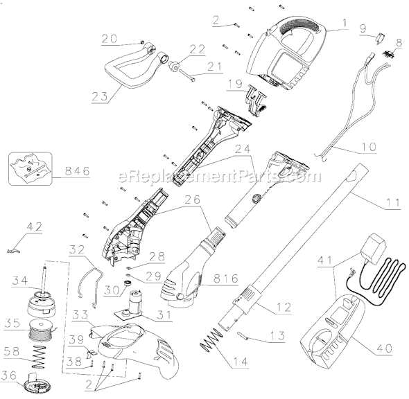 black and decker grass hog parts diagram