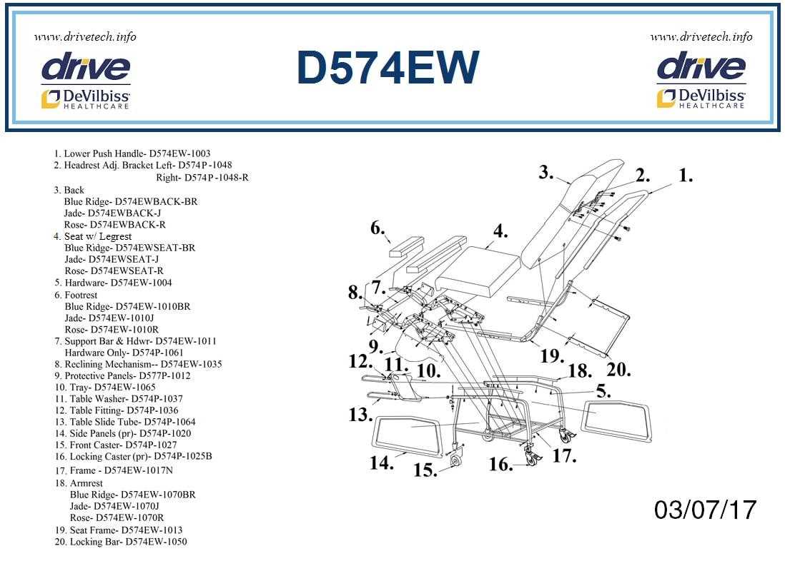 lift chair parts diagram