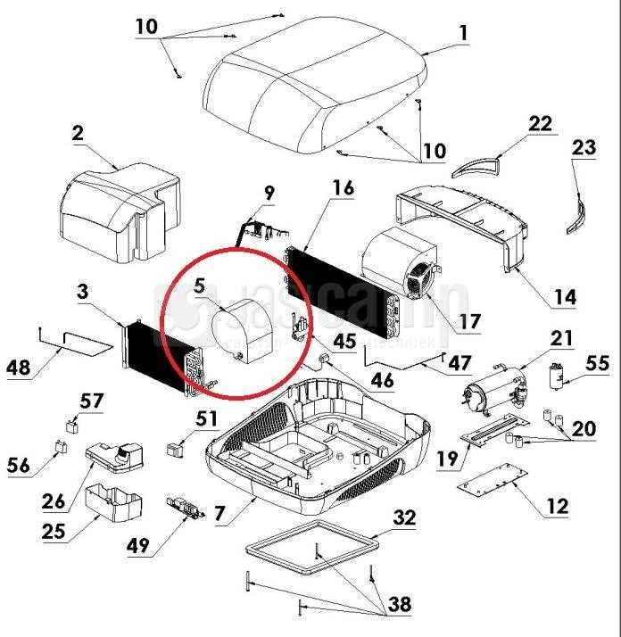 dometic brisk air 2 parts diagram