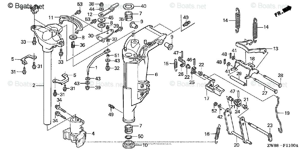 honda 9.9 outboard parts diagram