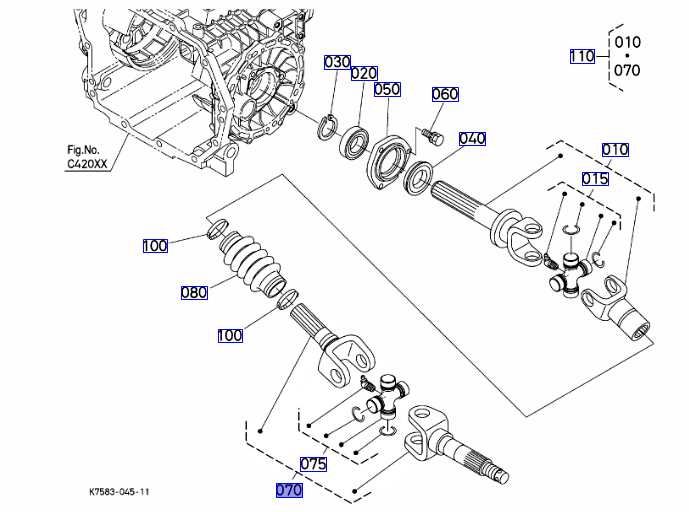 drive shaft parts diagram