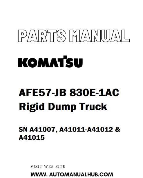 dump truck parts diagram