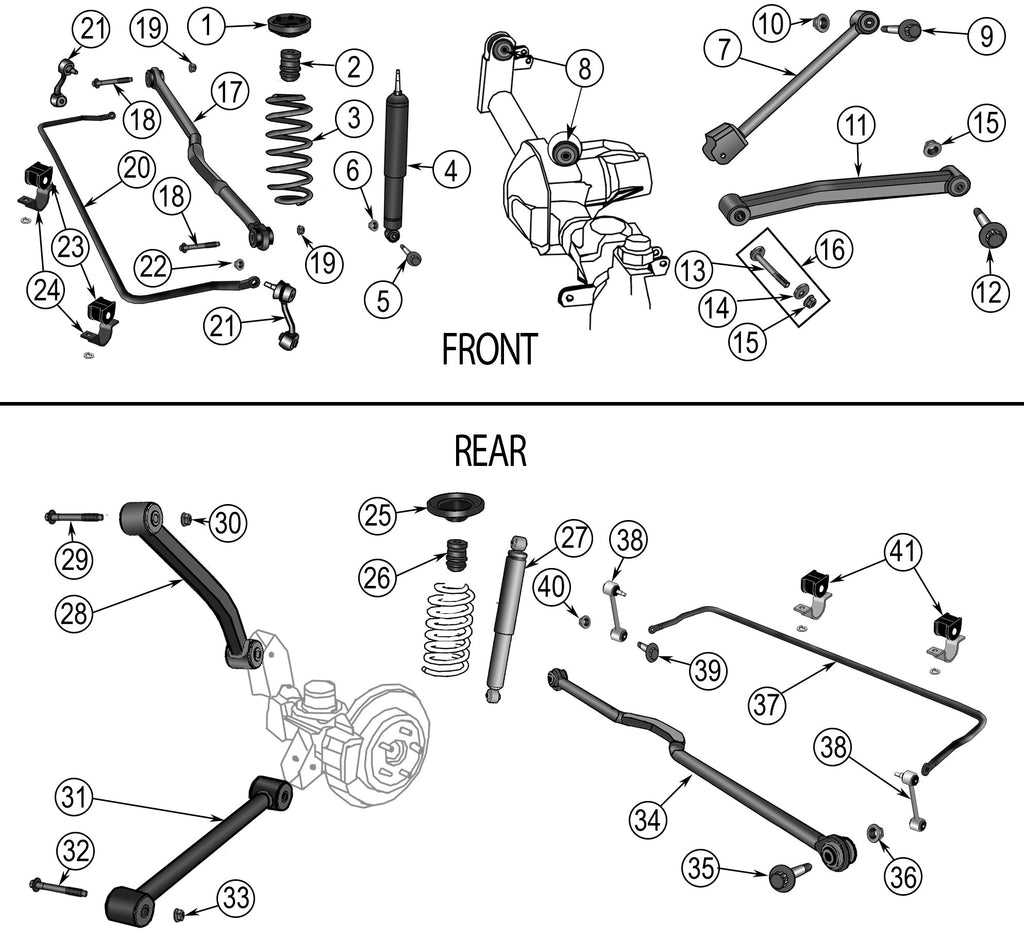 jeep jk parts diagram