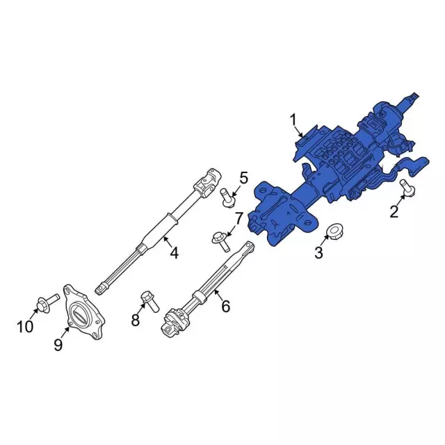 f250 steering parts diagram