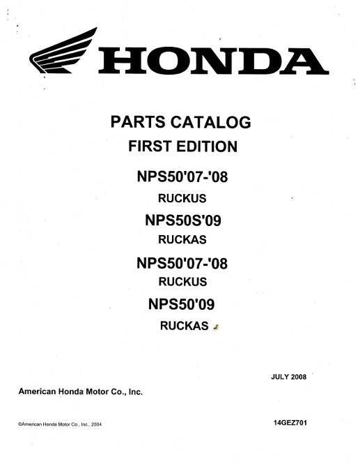 honda ruckus parts diagram