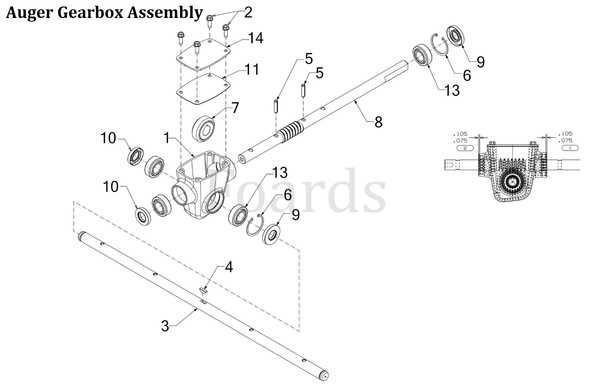 cub cadet snow blower parts diagram