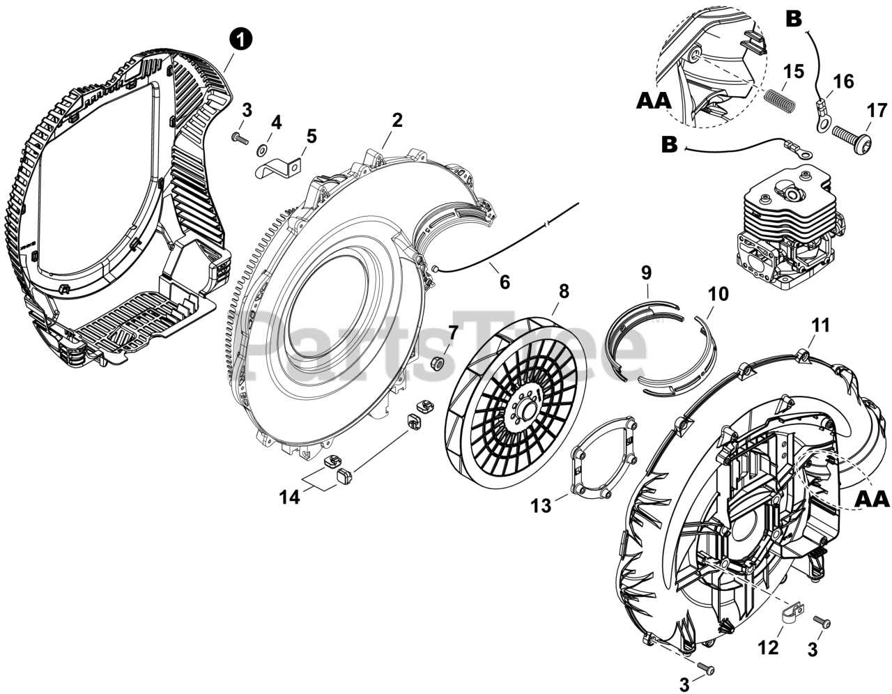 echo blower parts diagram