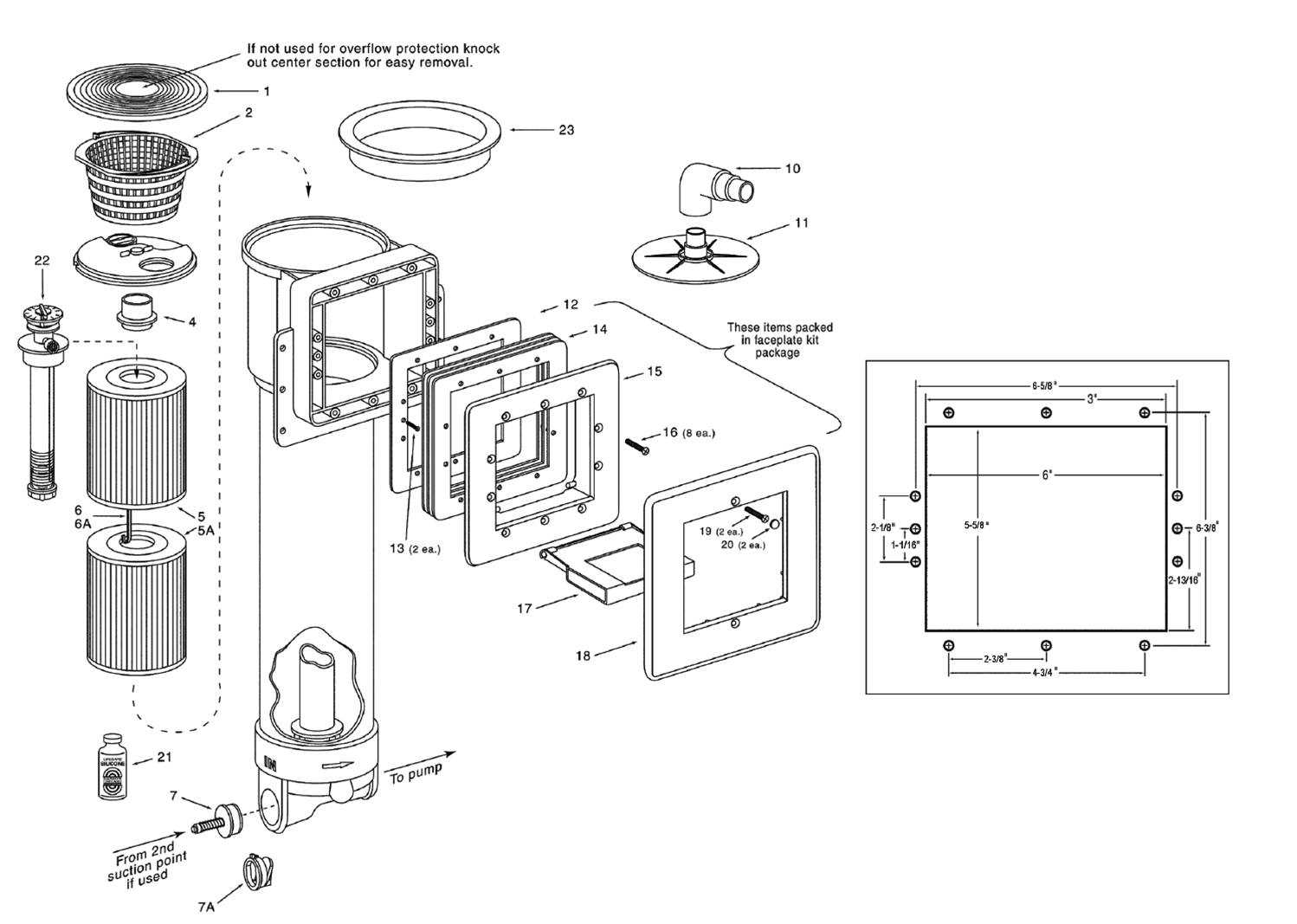 pentair rainbow 320 parts diagram