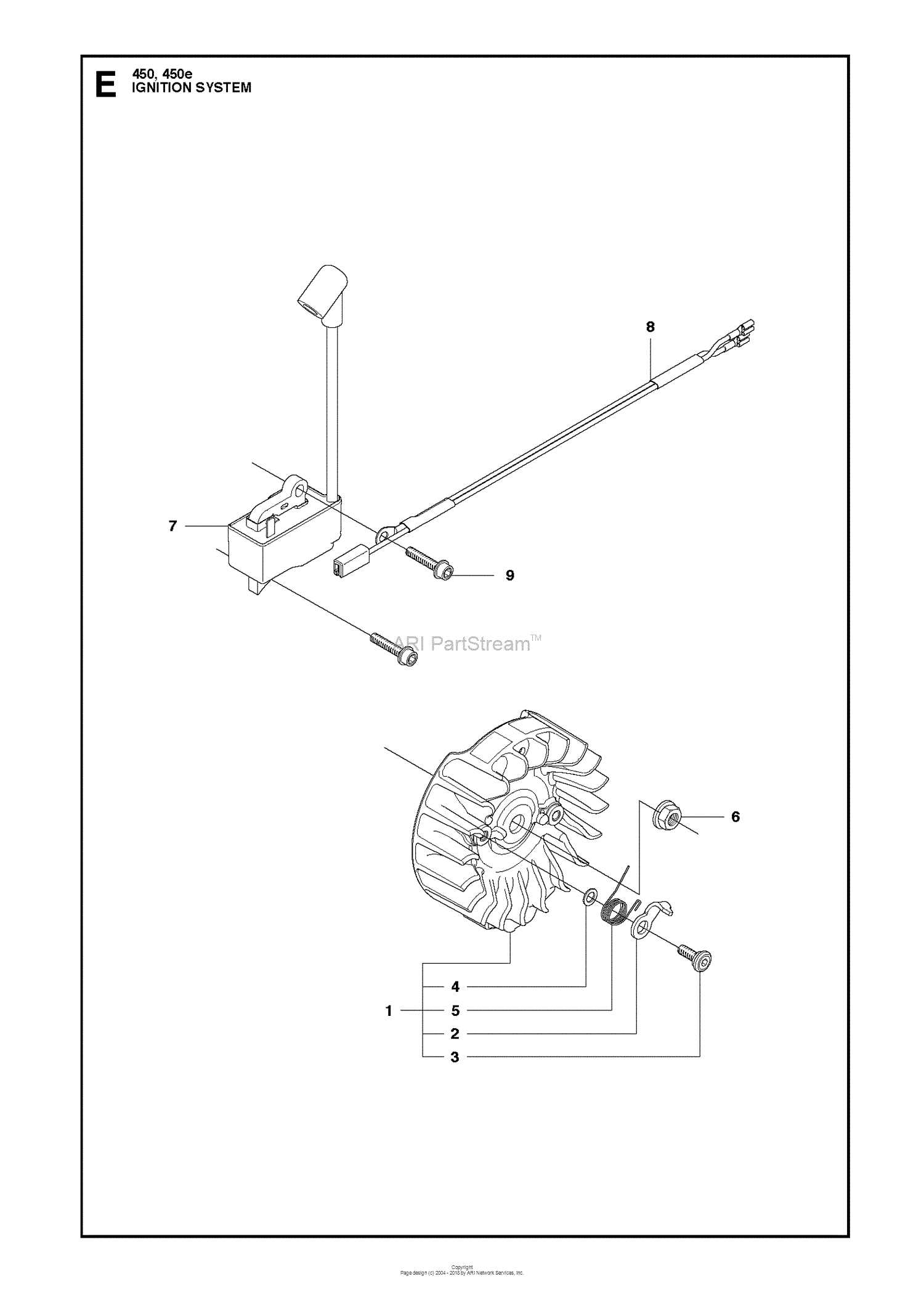 husqvarna 450 parts diagram